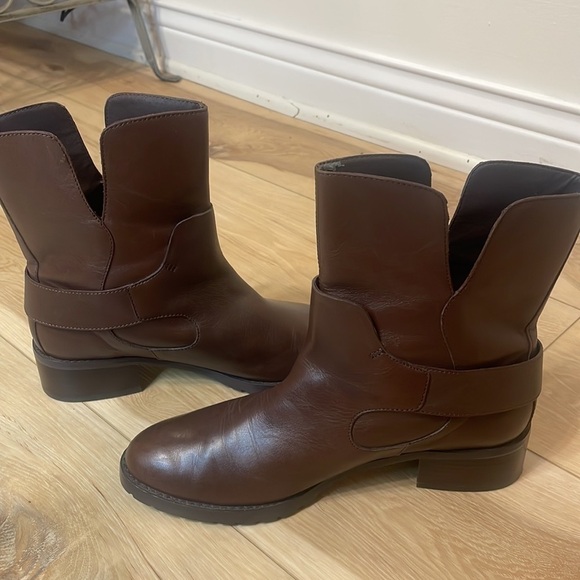 Donald J Pliner Brown Leather Booties Size 7 - Picture 6 of 15
